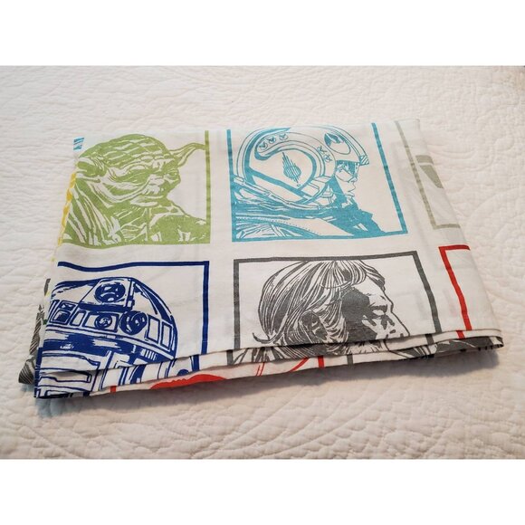 Star Wars Twin Flat Sheet, Jedi R2D2 Yoda, Star Wars Sheet - Picture 8 of 8